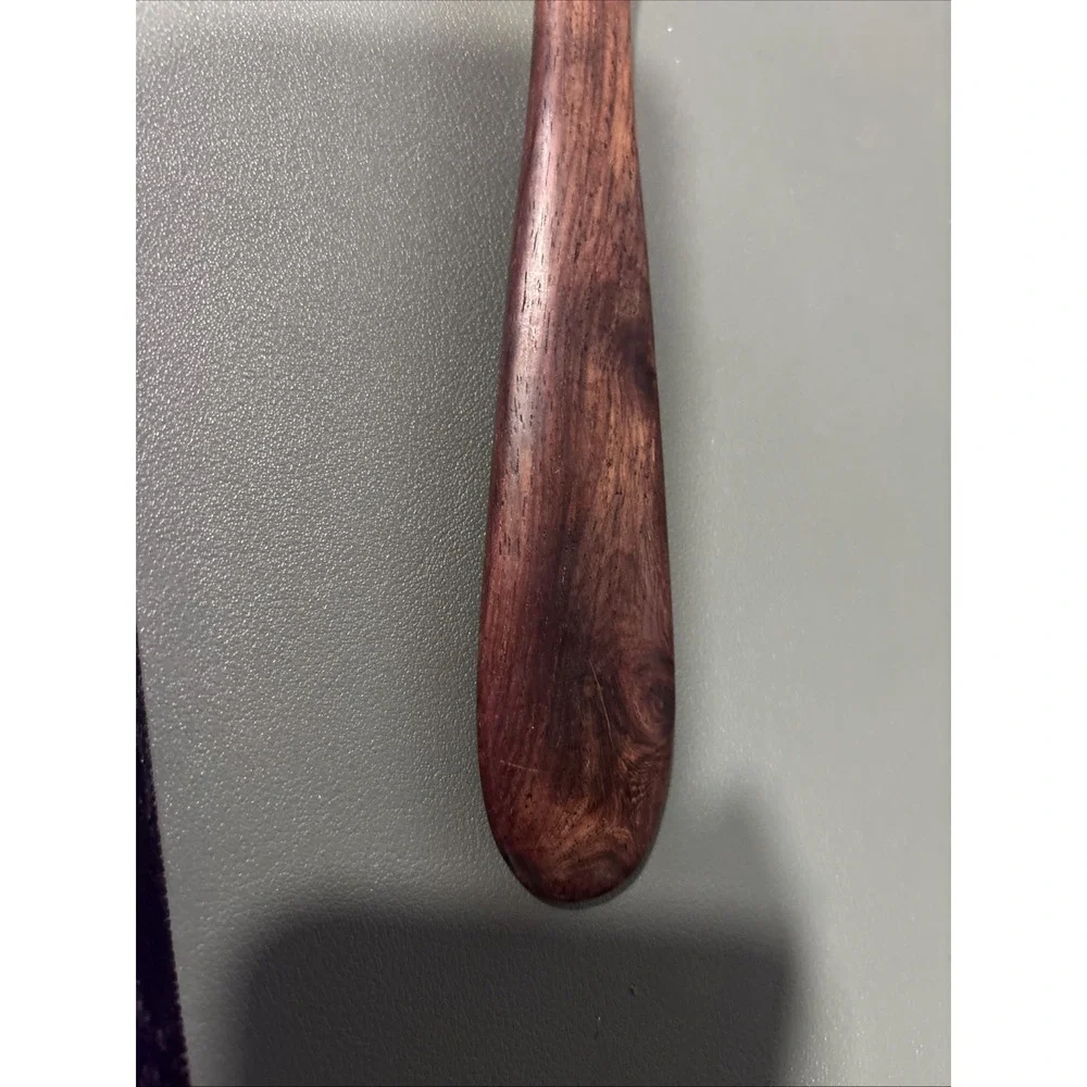 Two's Company MCM Danish Wood Natural Horn Salad Serving Fork Hostess Gift